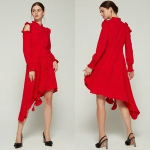 StyleKeepers Sweet Escape Ruffle Asymmetric Dress